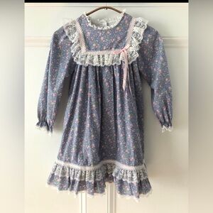 Bryan vintage lace floral dress 6x